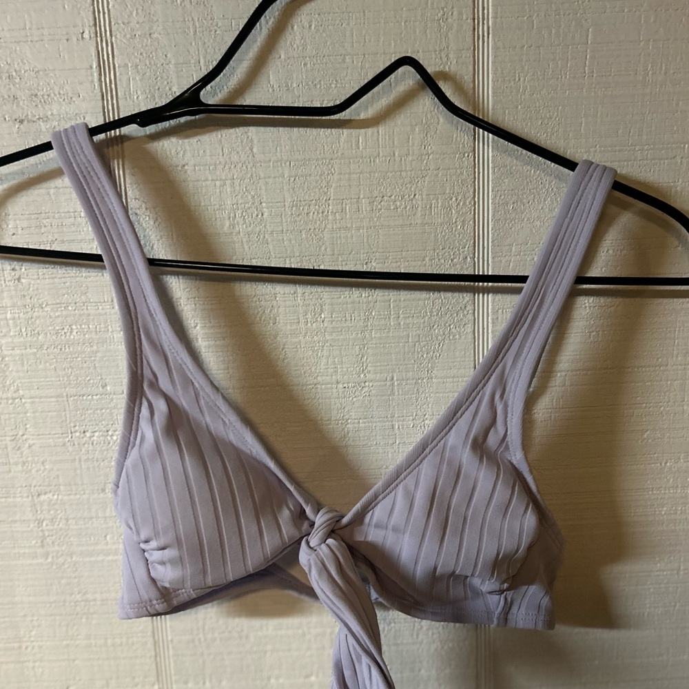 Faux Tie Front Bikini Top